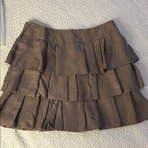 Banana Republic Taupe Tiered Mini Skirt